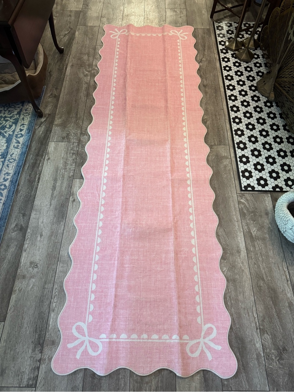 2x8 washable bow rug runner